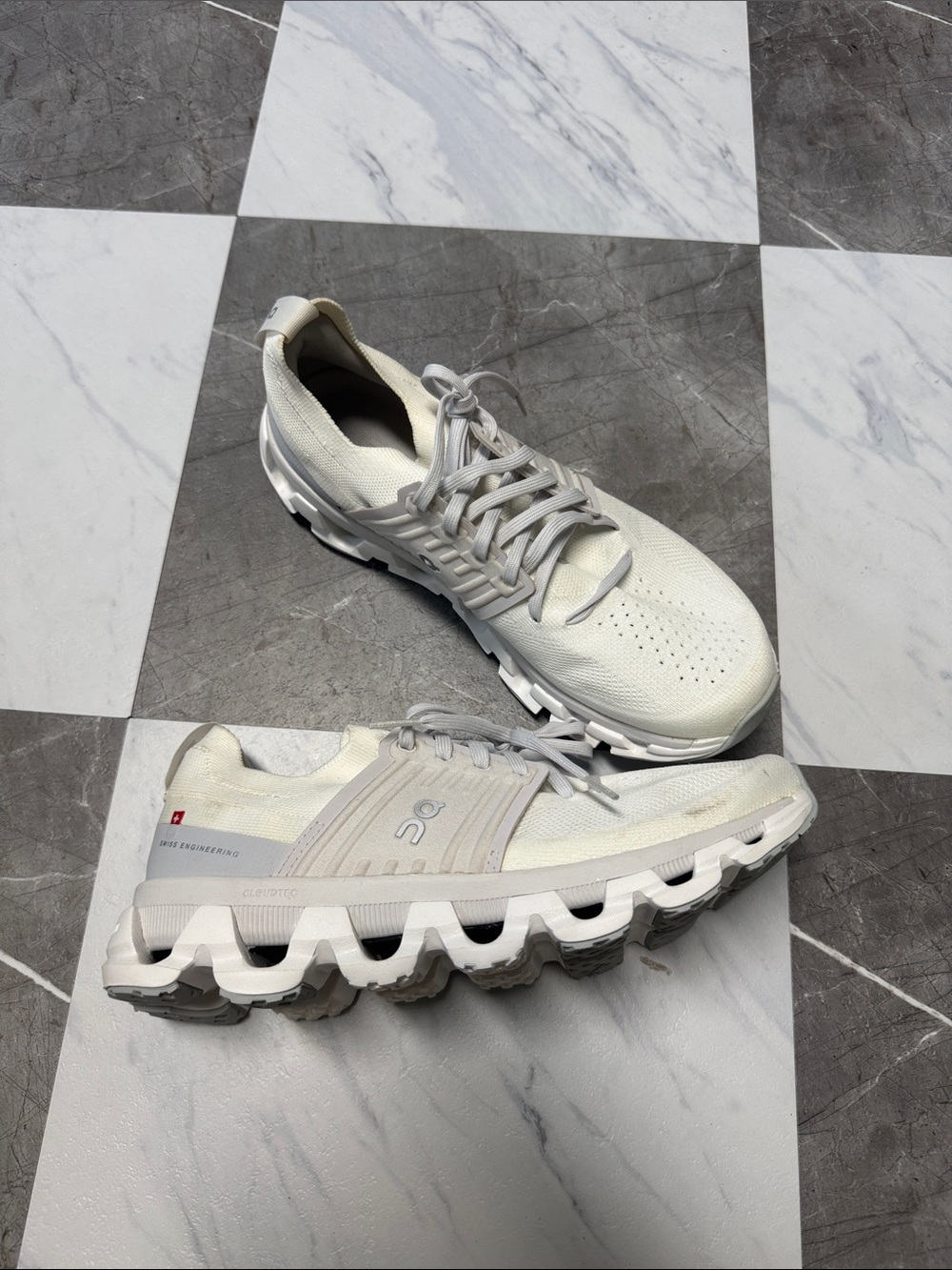 On Running Women's CloudSwift Athletic Sneakers in Off-White